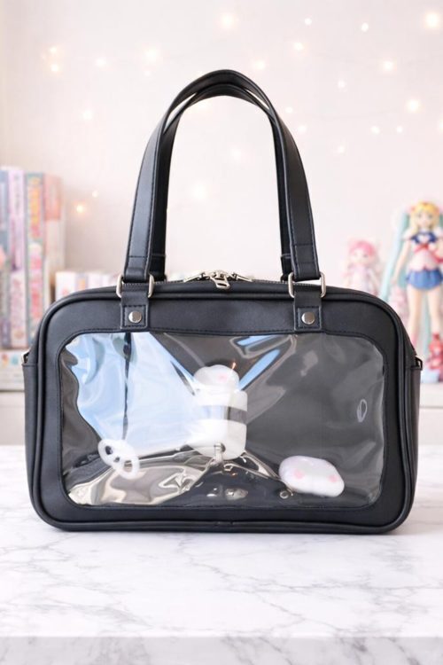 Ita Shoulder Bag with Clear Window for Plushies and Pins