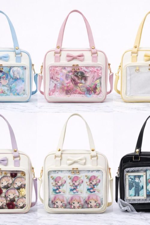 Ita Shoulder Bag with Clear Window for Plushies and Pins