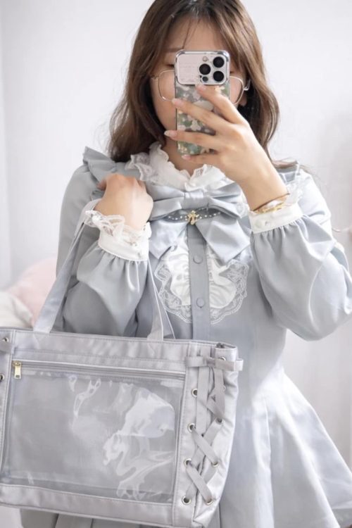 Ita Shoulder Bag with Clear Window for Plushies and Pins