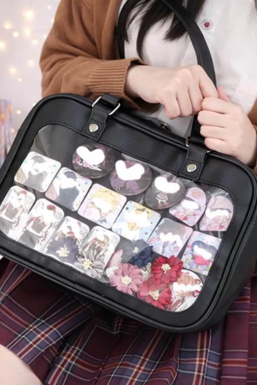 Ita Shoulder Bag with Clear Window for Plushies and Pins