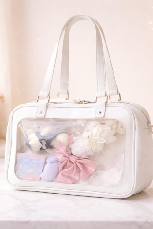 Ita Shoulder Bag with Clear Window for Plushies and Pins