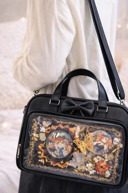 Ita Shoulder Bag with Clear Window for Plushies and Pins