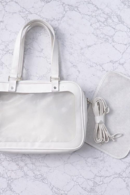 Ita Shoulder Bag with Clear Window for Plushies and Pins