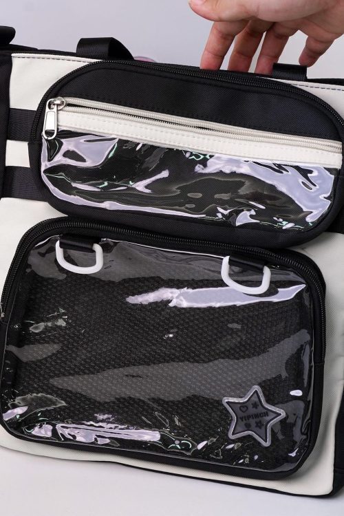 Ita Shoulder Bag with Clear Window for Plushies and Pins