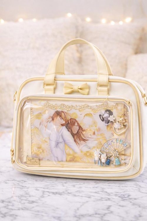 Ita Shoulder Bag with Clear Window for Plushies and Pins