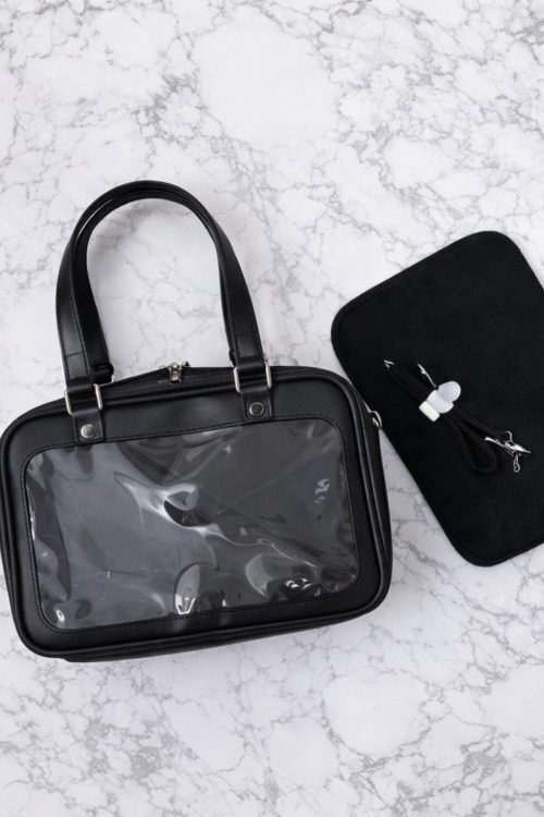 Ita Shoulder Bag with Clear Window for Plushies and Pins