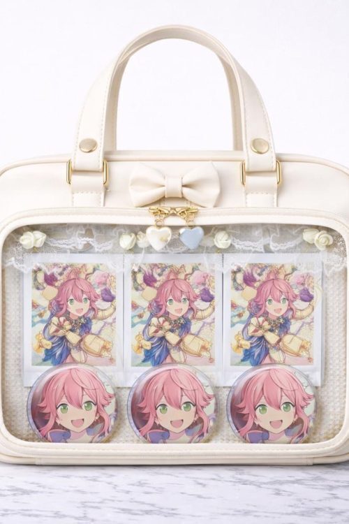 Ita Shoulder Bag with Clear Window for Plushies and Pins