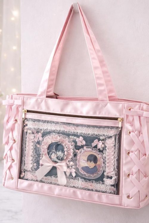Ita Shoulder Bag with Clear Window for Plushies and Pins