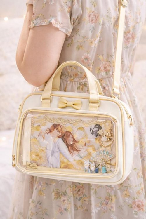 Ita Shoulder Bag with Clear Window for Plushies and Pins