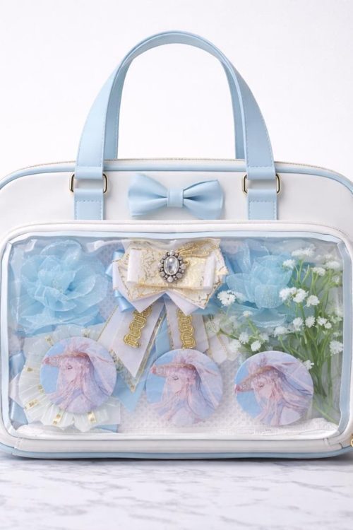 Ita Shoulder Bag with Clear Window for Plushies and Pins