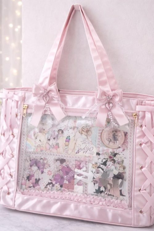 Ita Shoulder Bag with Clear Window for Plushies and Pins
