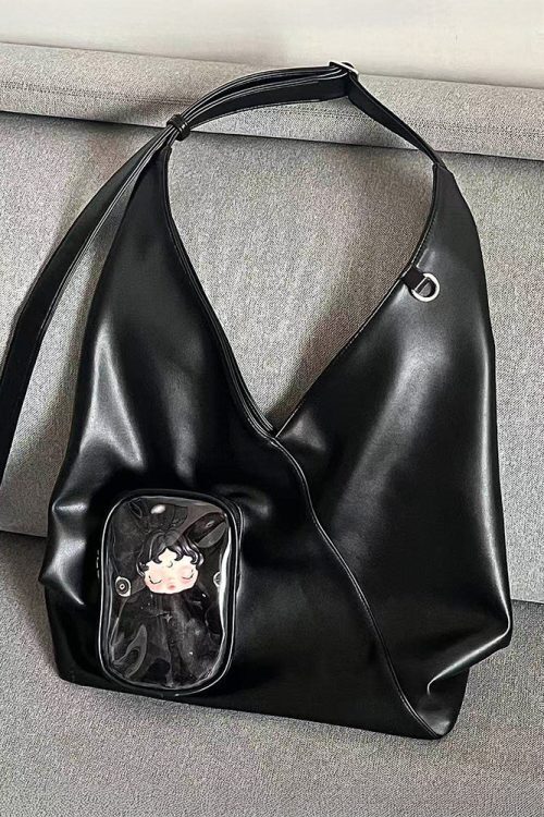 Ita Shoulder Bag with Clear Window for Plushies and Pins