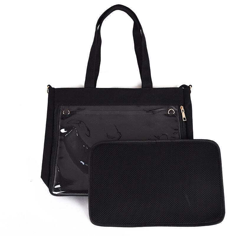 Ita Tote Bag with Clear Window and Included Insert Ita Tote Bag with Clear Window and Included Insert