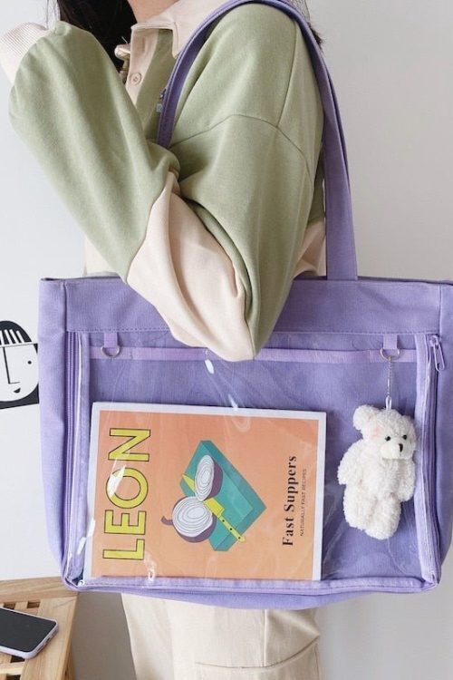 Ita Tote Bag with Clear Window and Included Insert