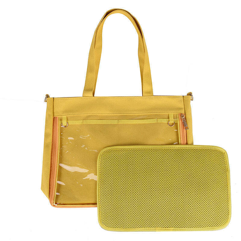 Ita Tote Bag with Clear Window and Included Insert Ita Tote Bag with Clear Window and Included Insert