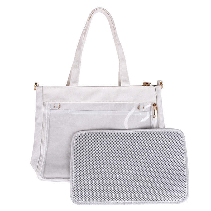 Ita Tote Bag with Clear Window and Included Insert Ita Tote Bag with Clear Window and Included Insert