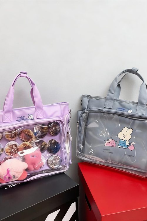 Ita Tote Bag with Clear Window for Photocards and Pins