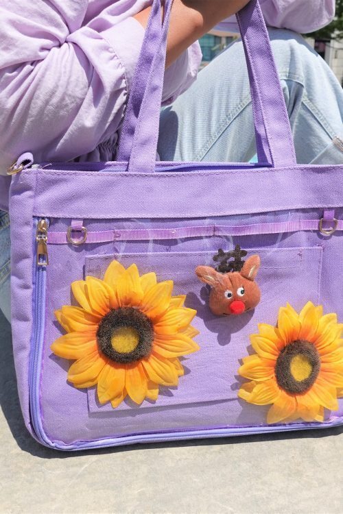 Ita Tote Bag with Clear Window for Pin Display