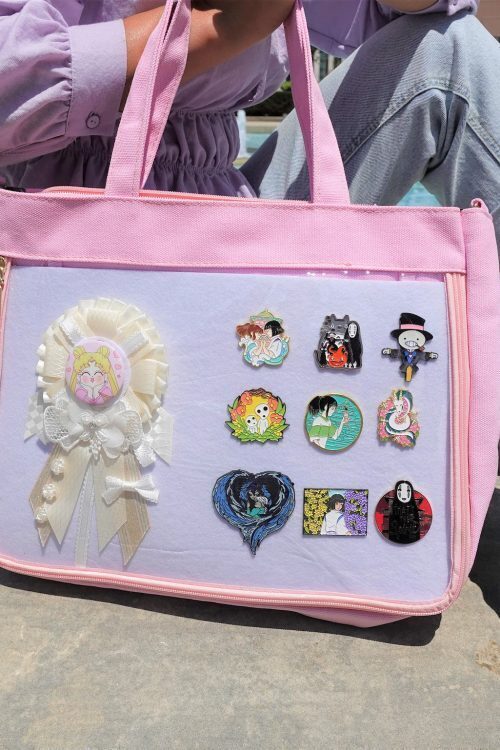 Ita Tote Bag with Clear Window for Pin Display