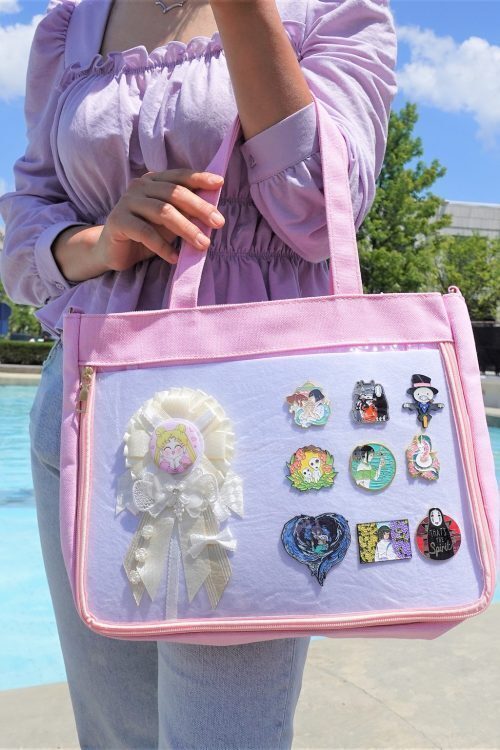 Ita Tote Bag with Clear Window for Pin Display