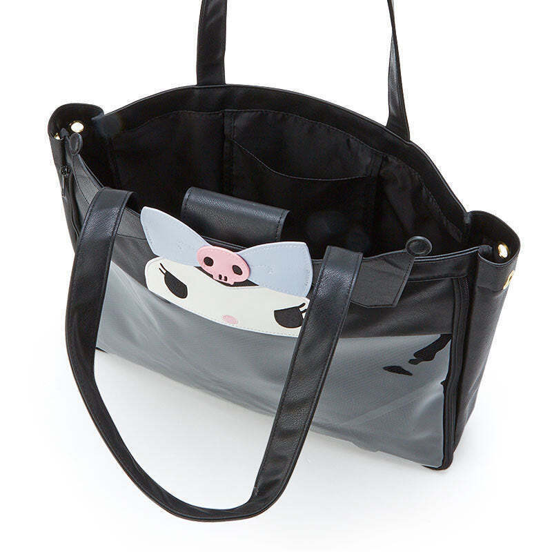Ita Tote Bag with Clear Window for Pin Display Ita Tote Bag with Clear Window for Pin Display