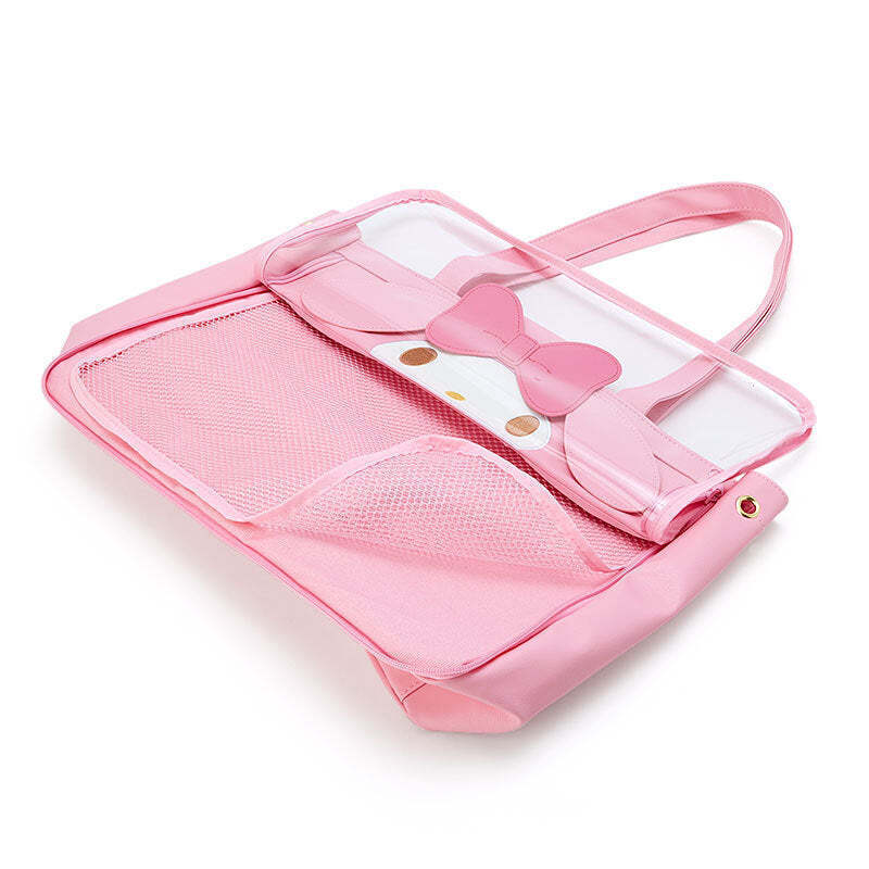 Ita Tote Bag with Clear Window for Pin Display Ita Tote Bag with Clear Window for Pin Display