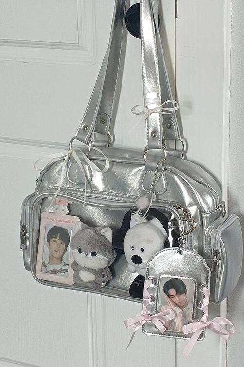 Japanese JK Style Ita Bag with Clear Window for Plushies and Pins