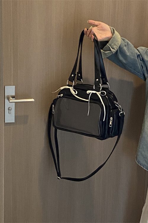 Japanese JK Style Ita Bag with Clear Window for Plushies and Pins
