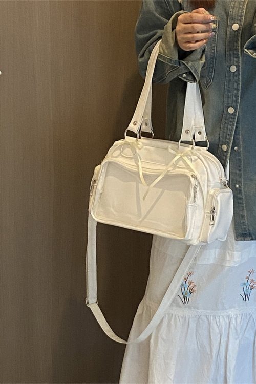 Japanese JK Style Ita Bag with Clear Window for Plushies and Pins