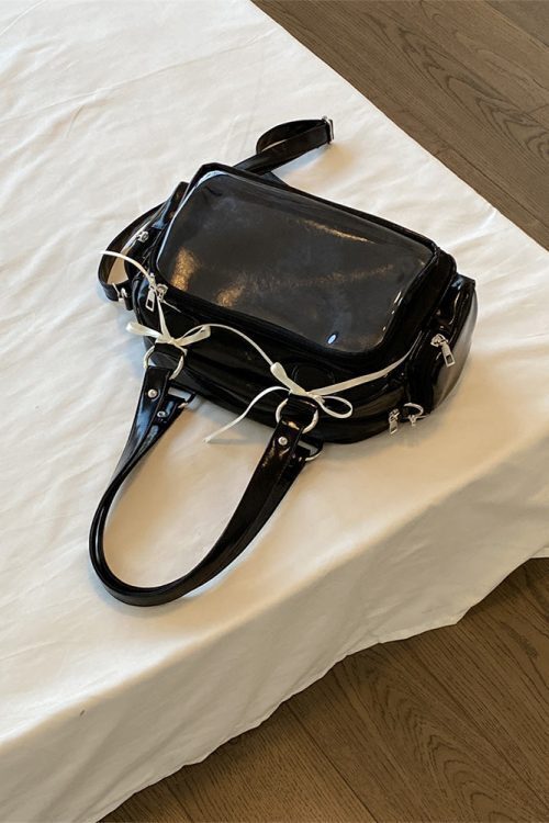 Japanese JK Style Ita Bag with Clear Window for Plushies and Pins