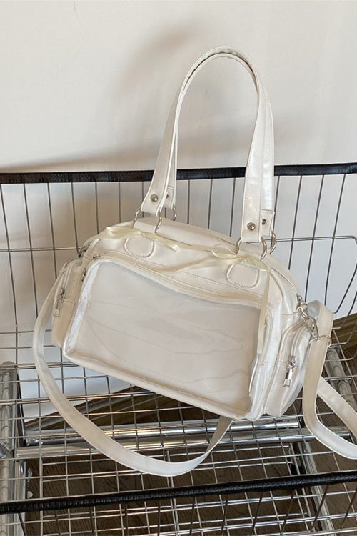 Japanese JK Style Ita Bag with Clear Window for Plushies and Pins