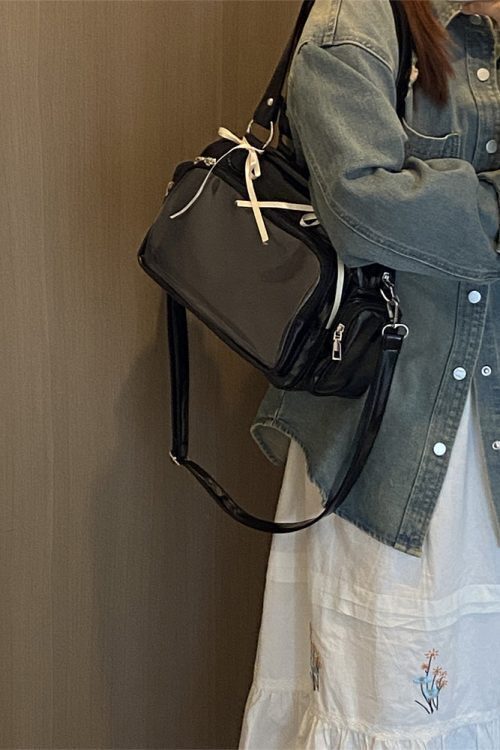 Japanese JK Style Ita Bag with Clear Window for Plushies and Pins
