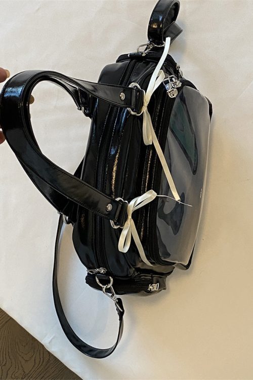 Japanese JK Style Ita Bag with Clear Window for Plushies and Pins