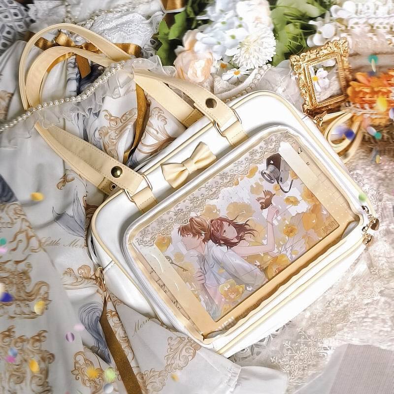 Japanese Transparent Ita Bag with Clear Window for Pin Display Japanese Transparent Ita Bag with Clear Window for Pin Display