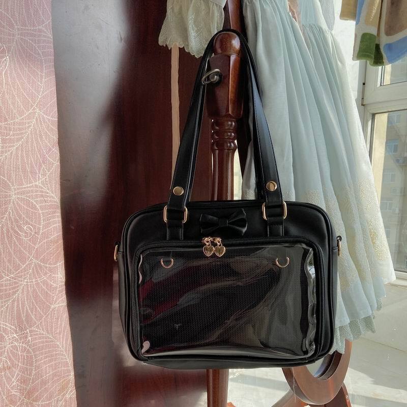 Japanese Transparent Ita Bag with Clear Window for Pin Display Japanese Transparent Ita Bag with Clear Window for Pin Display