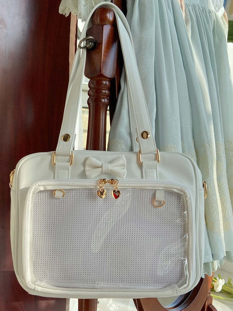 Japanese Transparent Ita Bag with Clear Window for Pin Display Japanese Transparent Ita Bag with Clear Window for Pin Display