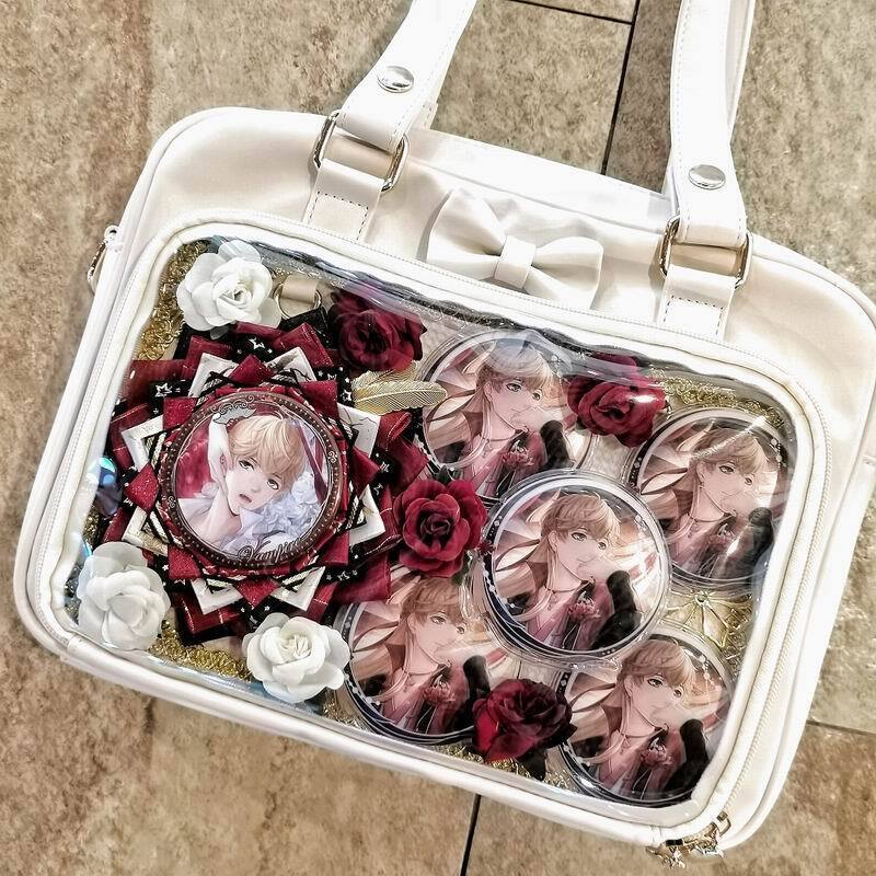 Japanese Transparent Ita Bag with Clear Window for Pin Display Japanese Transparent Ita Bag with Clear Window for Pin Display