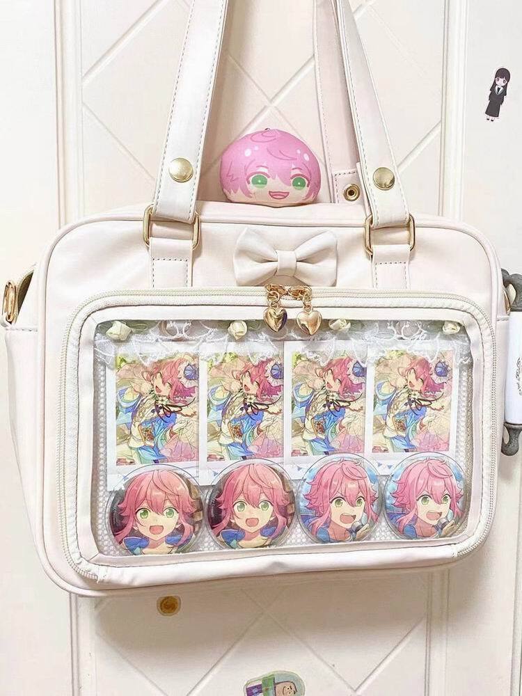 Japanese Transparent Ita Bag with Clear Window for Pin Display Japanese Transparent Ita Bag with Clear Window for Pin Display