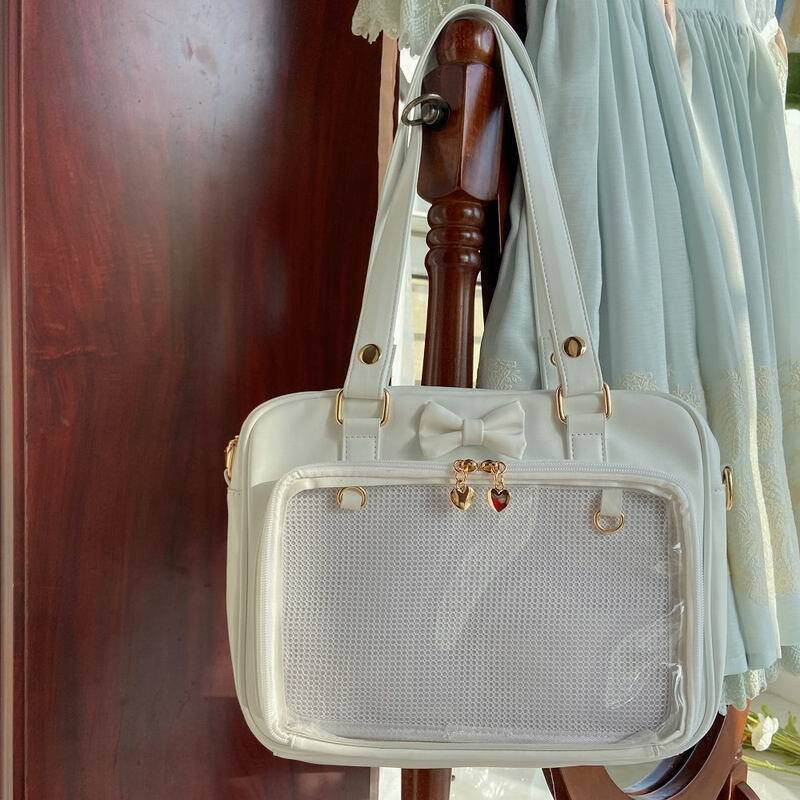 Japanese Transparent Ita Bag with Clear Window for Pin Display Japanese Transparent Ita Bag with Clear Window for Pin Display