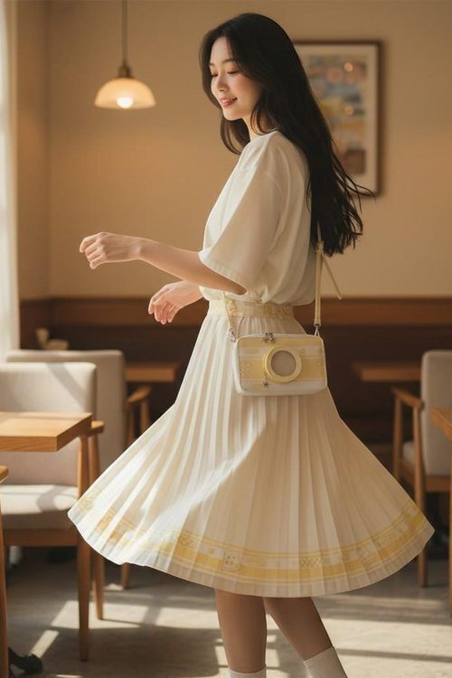 Kawaii Camera Ita Messenger Bag for Pin Display