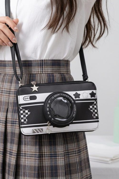 Kawaii Camera Ita Messenger Bag for Pin Display