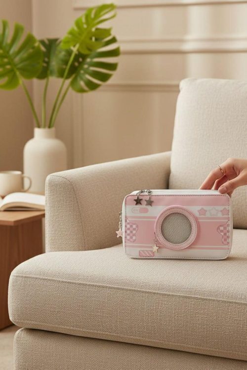 Kawaii Camera Ita Messenger Bag for Pin Display