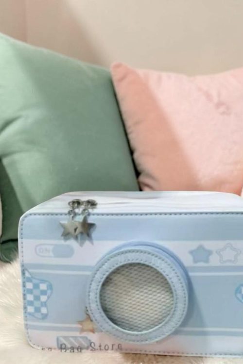 Kawaii Camera Ita Messenger Bag for Pin Display