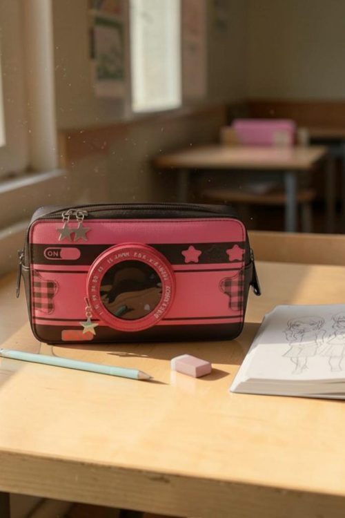 Kawaii Camera Ita Messenger Bag for Pin Display