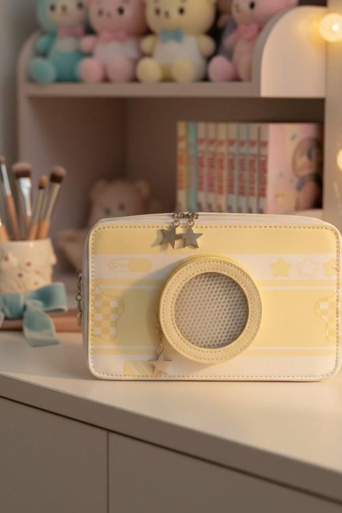 Kawaii Camera Ita Messenger Bag for Pin Display