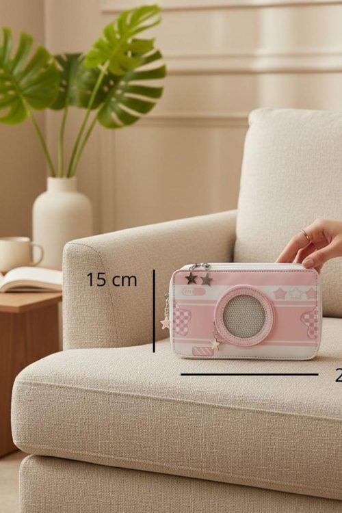 Kawaii Camera Ita Messenger Bag for Pin Display