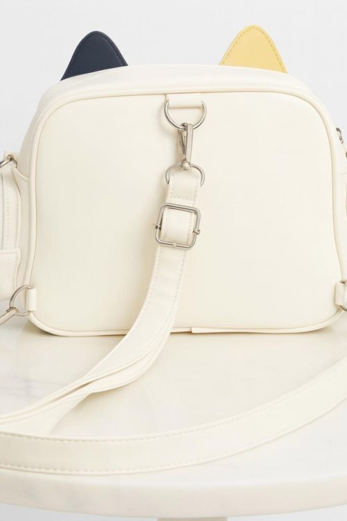 Kawaii Cat Ita Backpack with Clear Window for Plushies and Pins