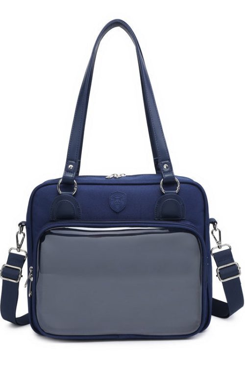 Kawaii Cat Ita Bag with Clear Window and Included Insert for Plushies and Pins