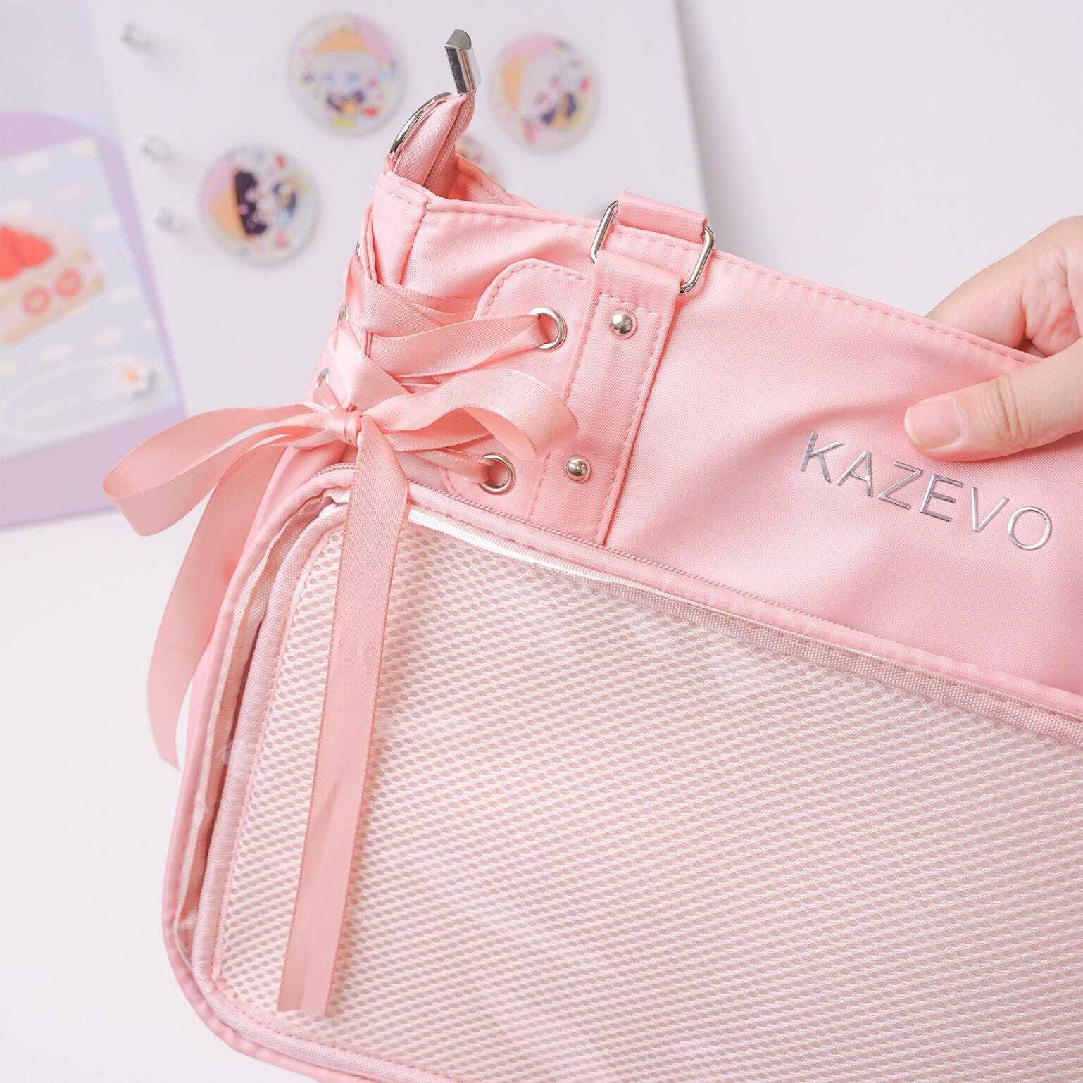 Kawaii Convertible Ita Bag with Clear Window for Photocards and Pins Kawaii Convertible Ita Bag with Clear Window for Photocards and Pins