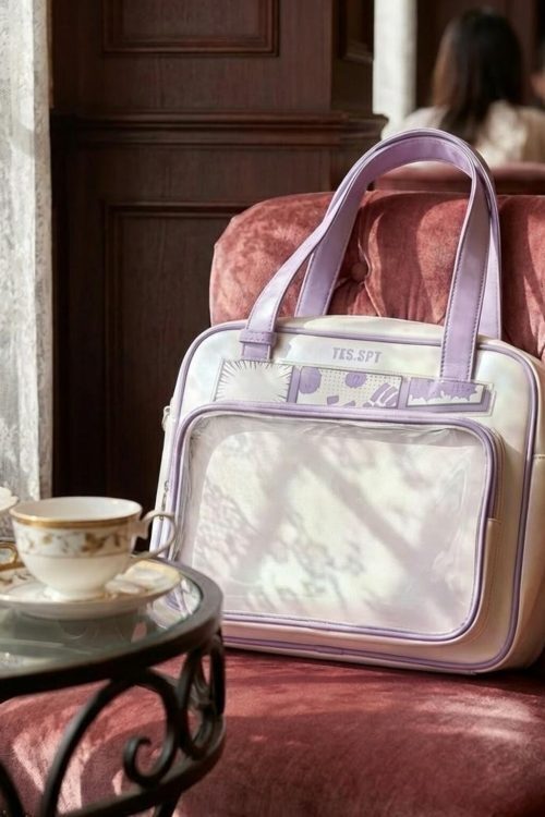 Kawaii Convertible Ita Bag with Clear Window for Pin Display